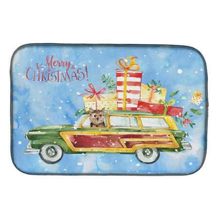 Carolines Treasures Merry Christmas Norwich Terrier Dish Drying Mat CK2461DDM